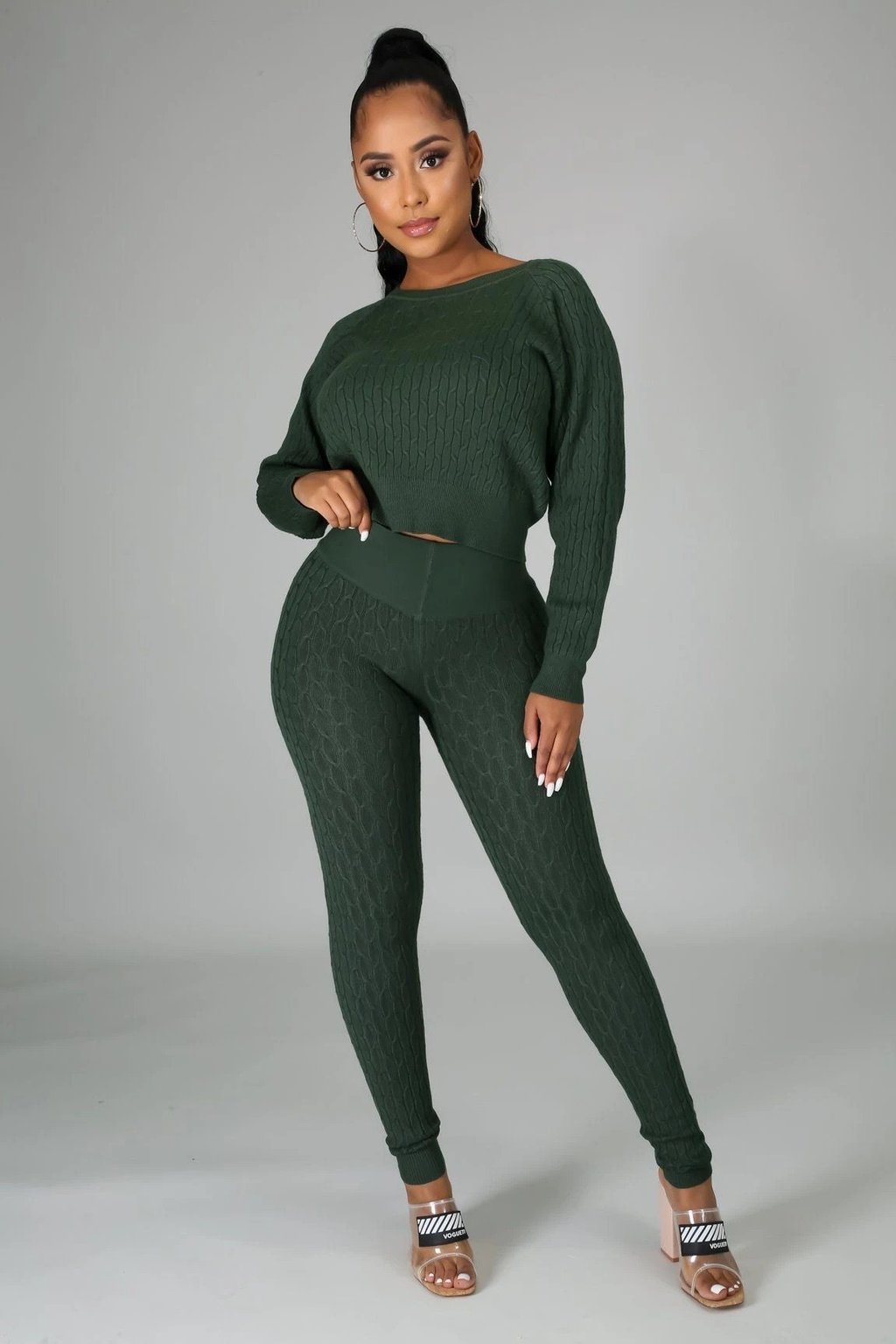 Daisy Knit Sweater Legging Set - DLNI Hair and Fitness